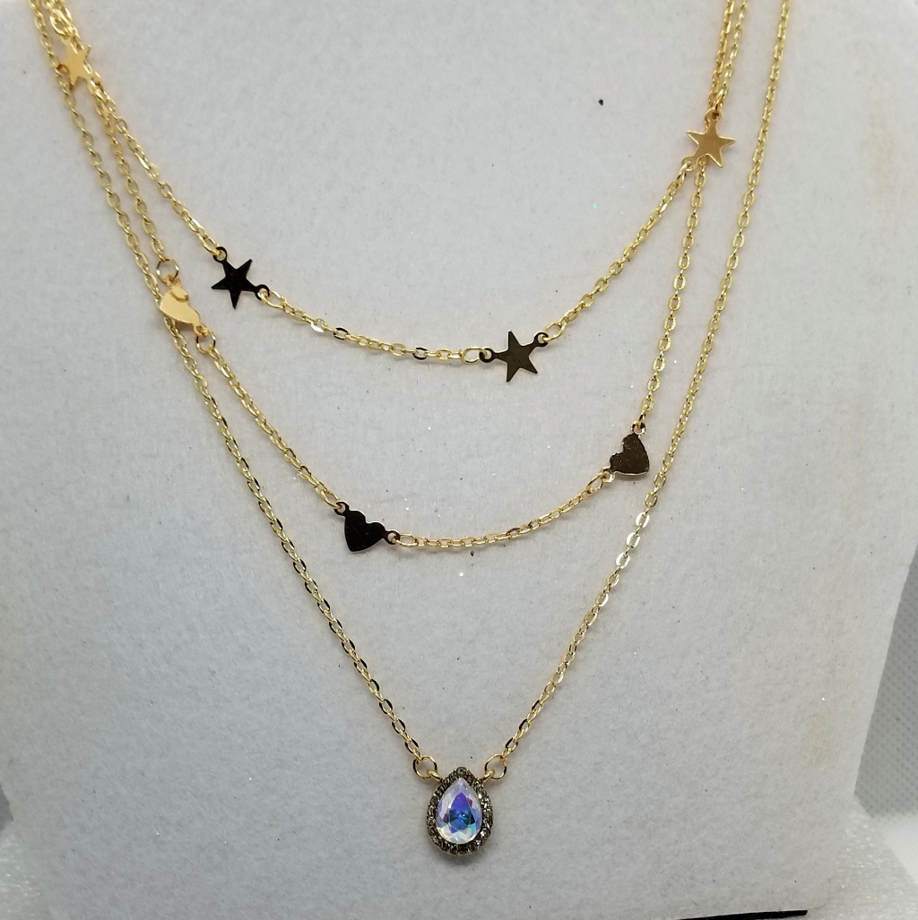Necklace -Stars Pendant Chain 10$